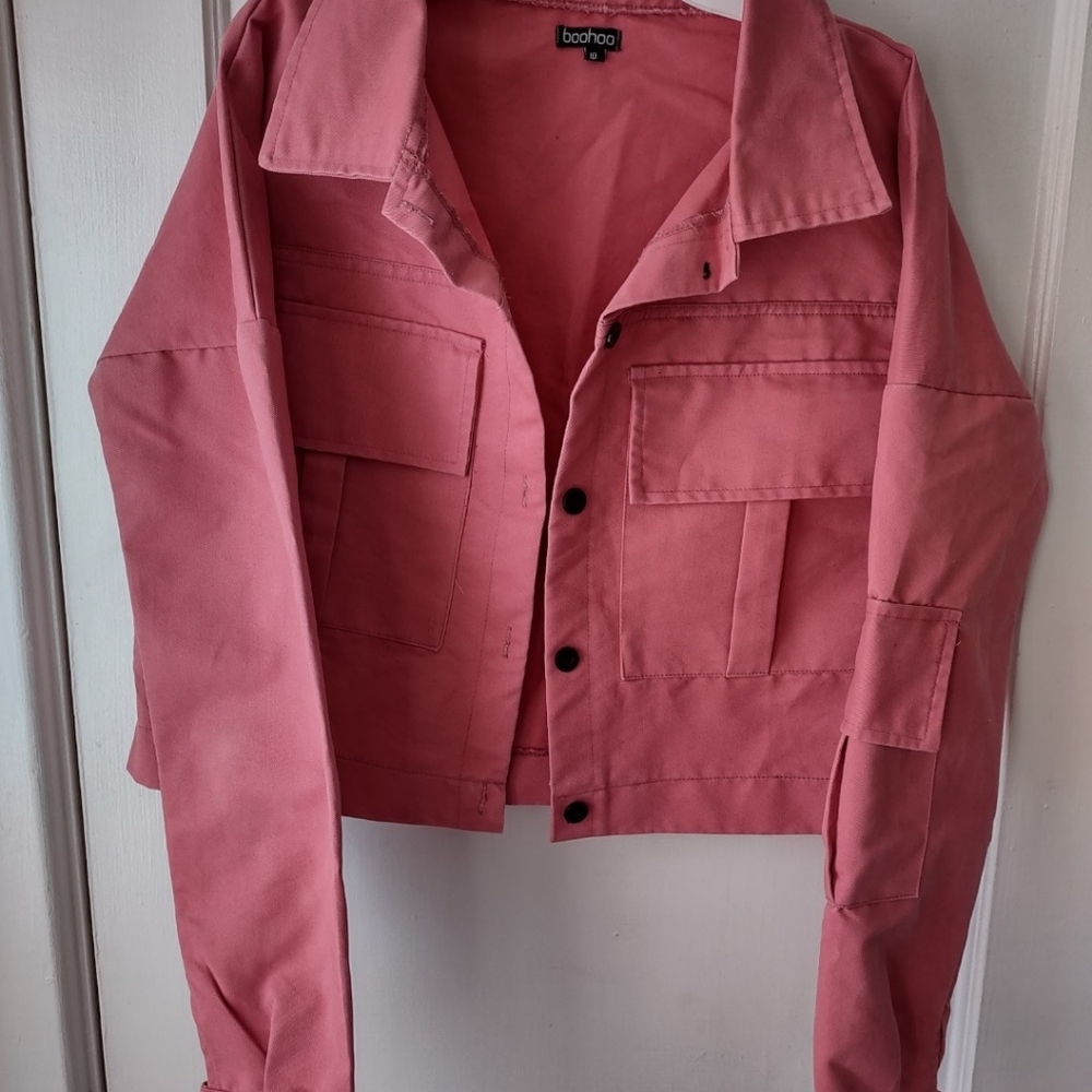 Bohoo Cropped Utility Jacket New Condition